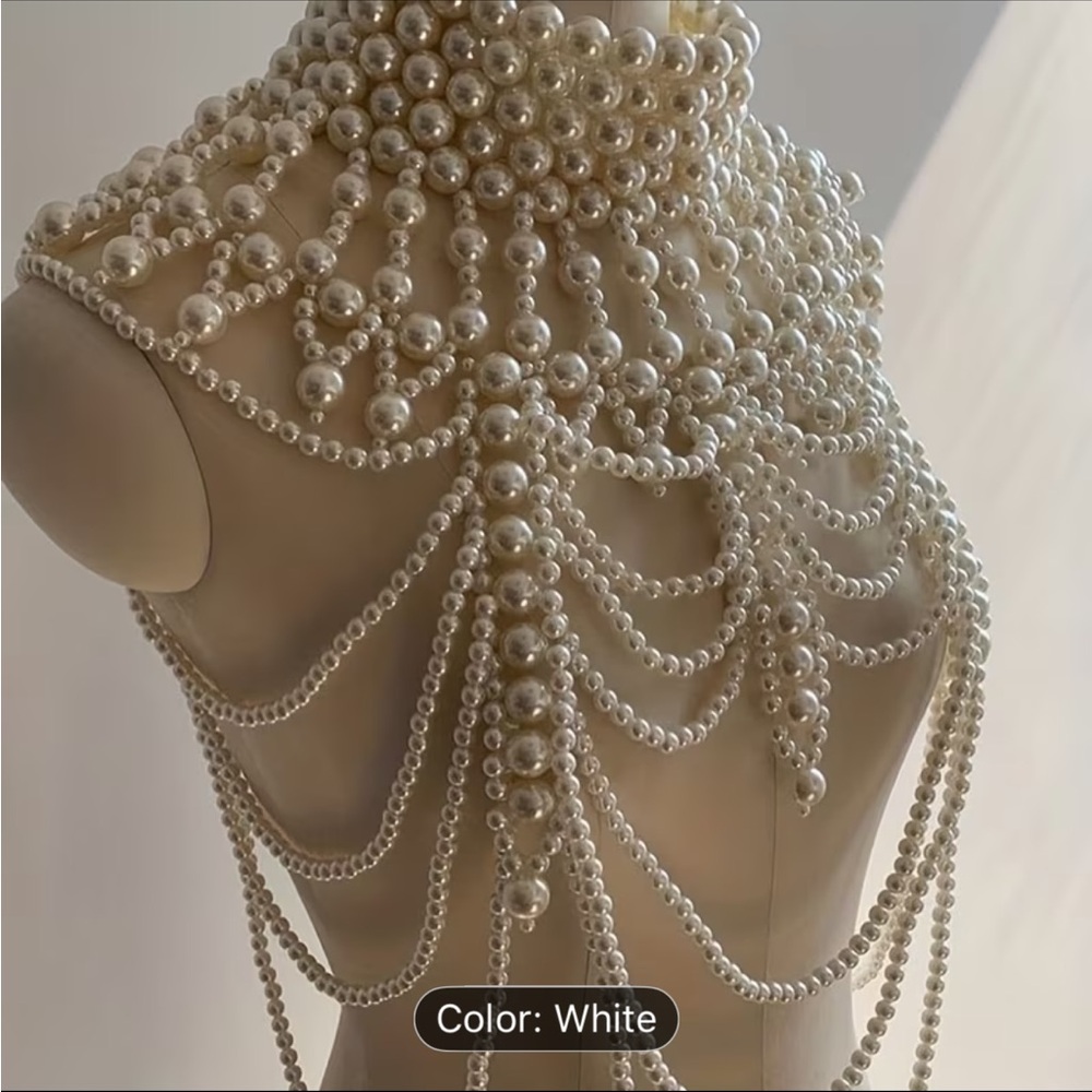 Elegant Pearl Choker Necklace - Picture 5 of 7